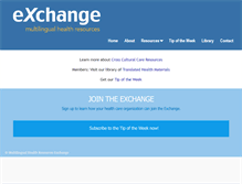 Tablet Screenshot of health-exchange.net